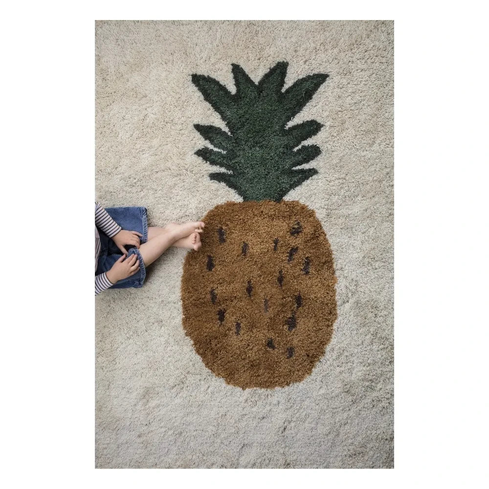 Ferm Living Kids – Fruiticana Ananas Wollteppich
