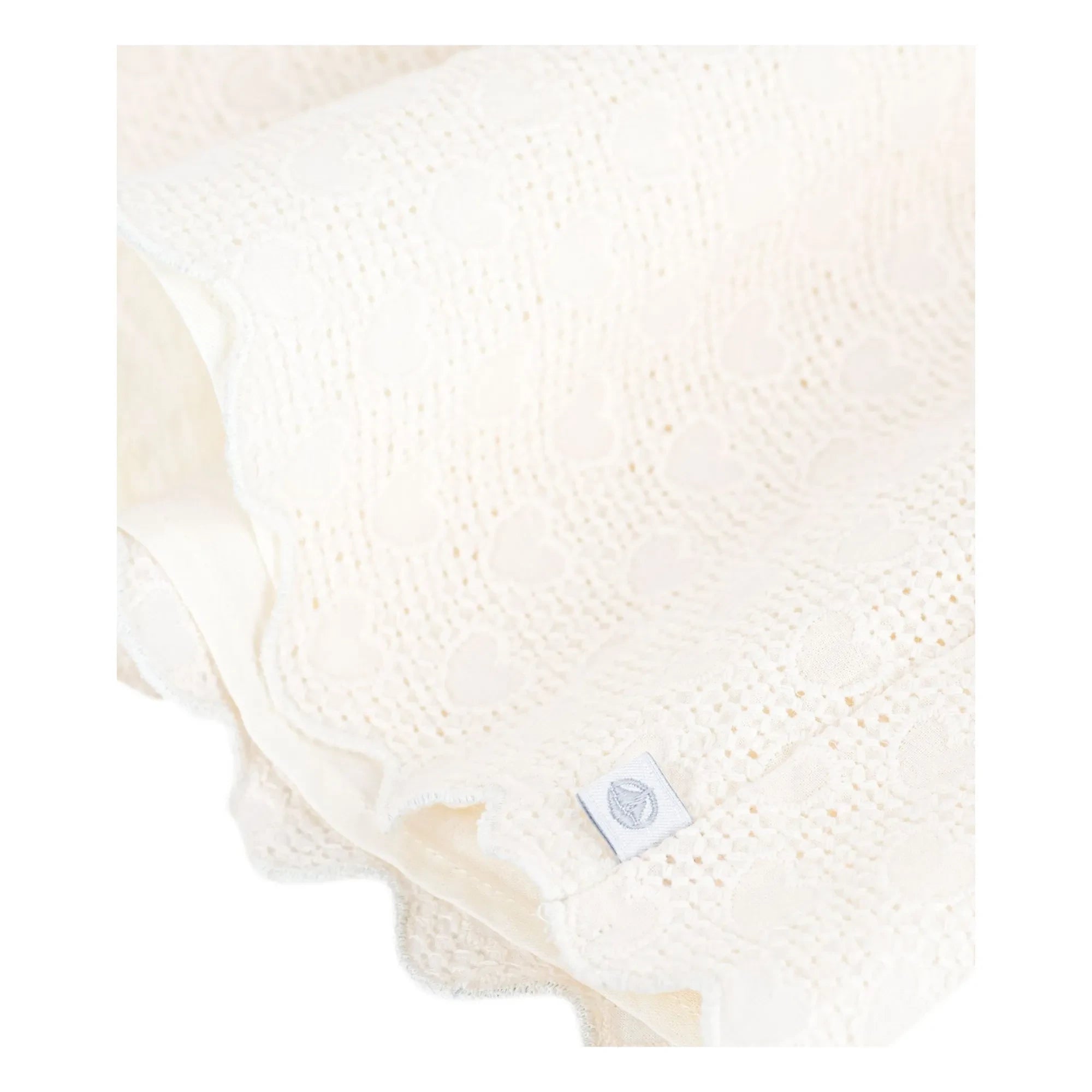 Petit Bateau – Broderie Anglaise Bluse aus Bio-Baumwolle | Ecru