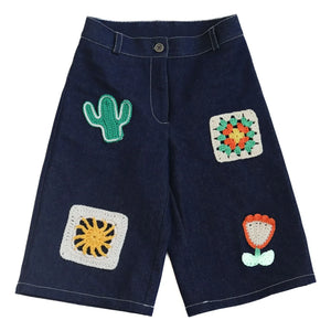 Kalinka - Bermuda Jeans Nikol Patches | Dunkelblau