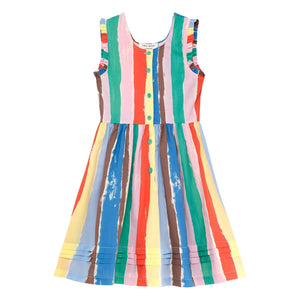 True Artist - Gestreiftes Kleid | Blau