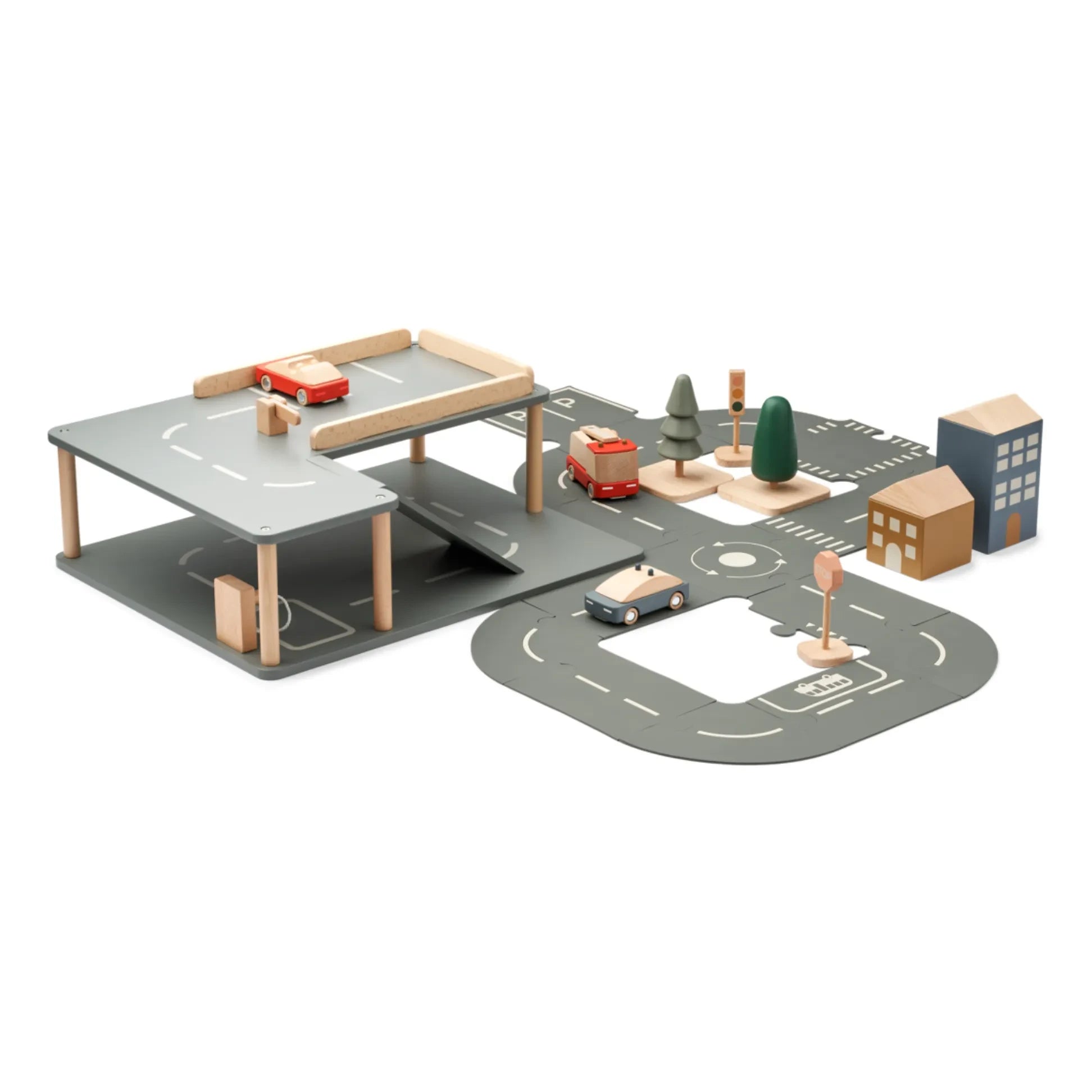 Liewood - Dorf- und Holzgarage | Apple Red Multi Mix