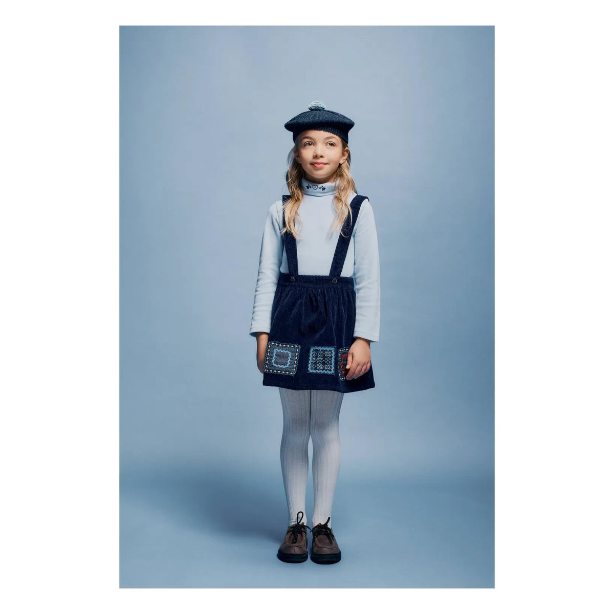 Bebe Organic - Dulcie Ripp-Samtrock | Nachtblau