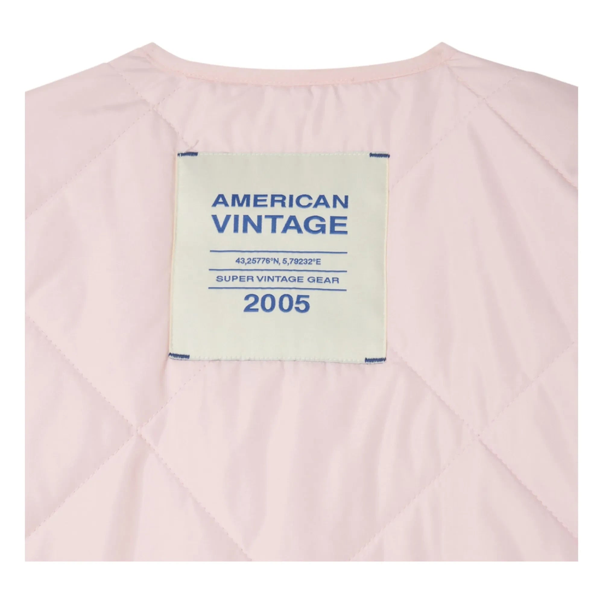 American Vintage - Vowbay Wasserabweisende Steppjacke Recycelte Faser | Blassrosa