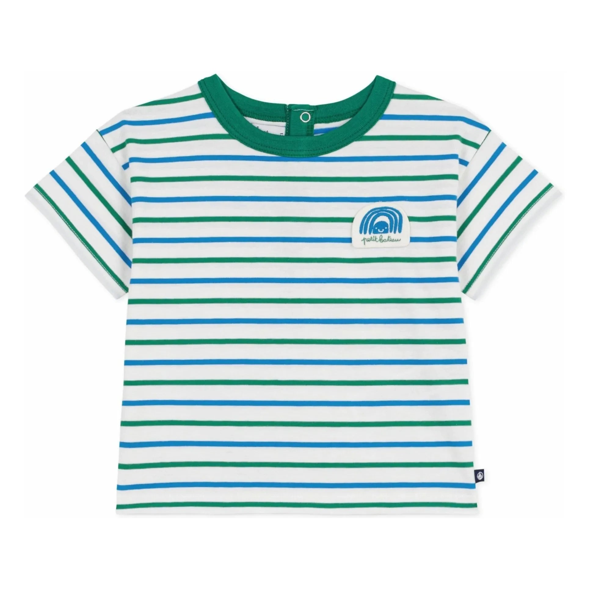 Petit Bateau – Gestreiftes T-Shirt | Weiß