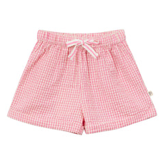 Arsène et Les Pipelettes - Vichy Seersucker Babyshorts | Pink