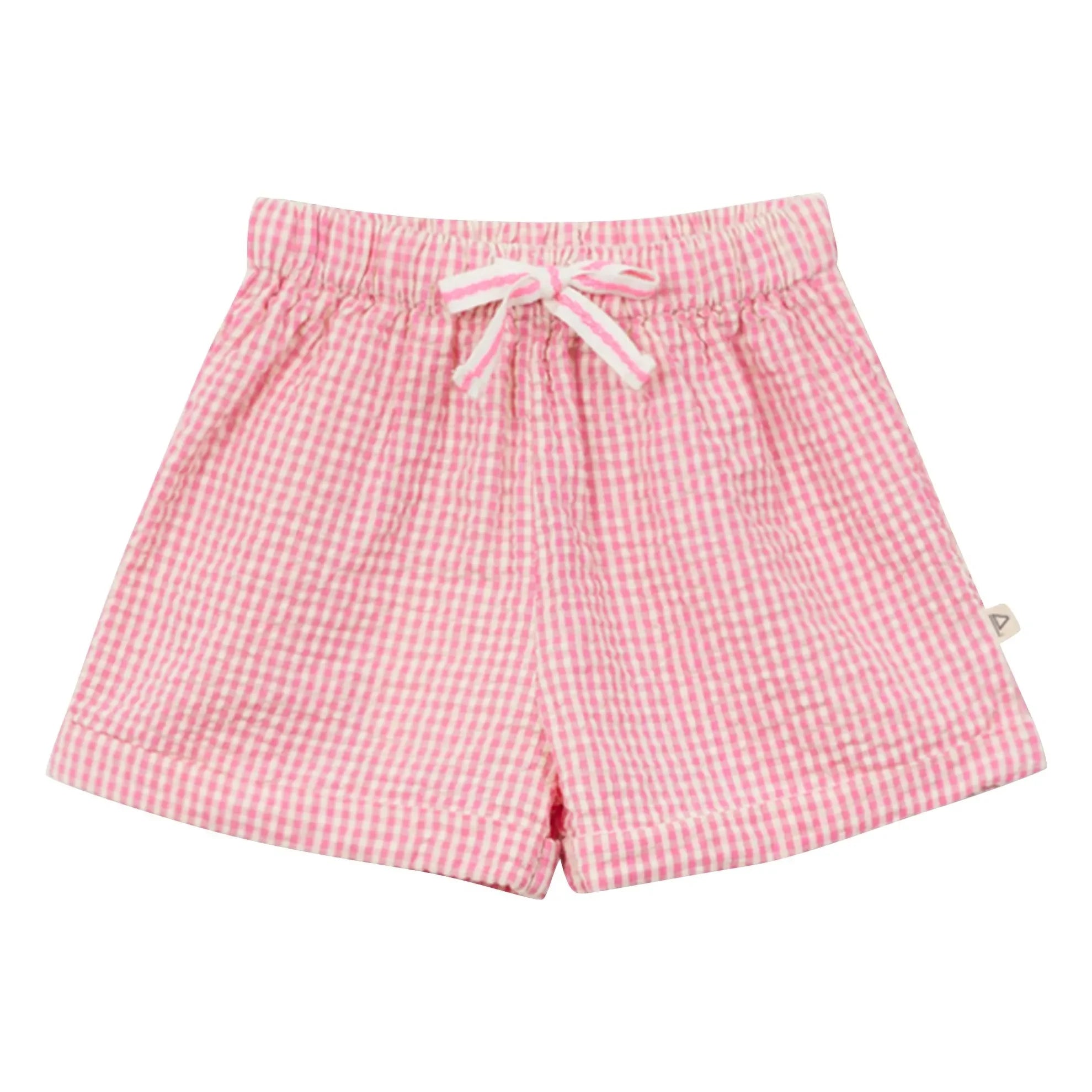 Arsène et Les Pipelettes - Vichy Seersucker Babyshorts | Pink