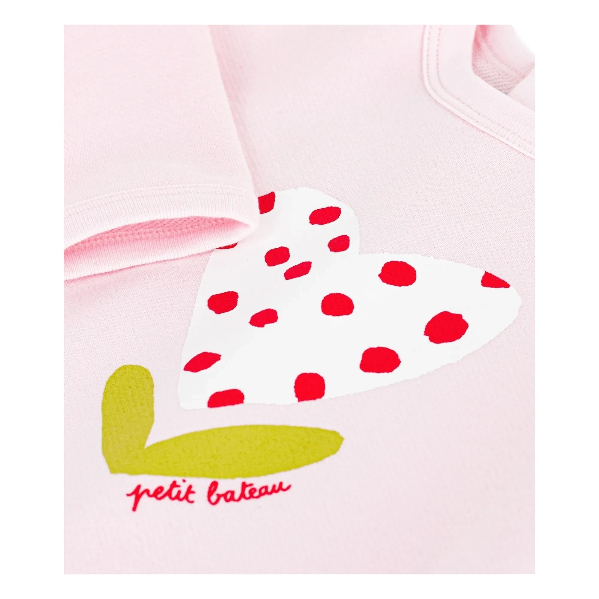 Petit Bateau - Sweat Heart Bio-Baumwolle | Hellrosa