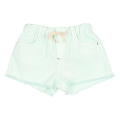Búho - Quasten Denim Lyocell Shorts | Aqua