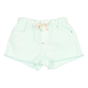Búho - Quasten Denim Lyocell Shorts | Aqua
