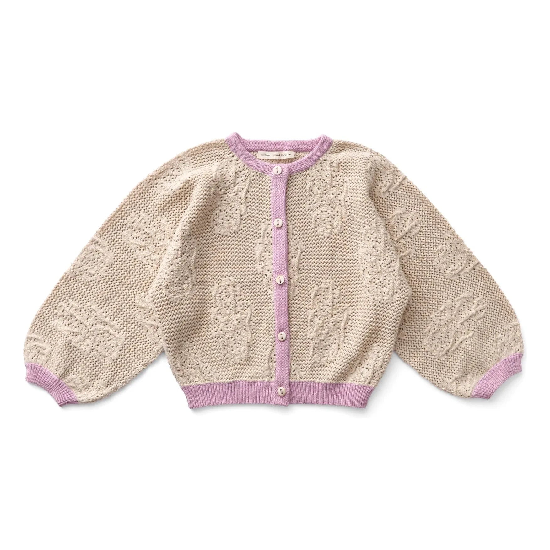 Soor Ploom - Lettie Fleurs Cardigan aus Bio-Baumwolle | Ecru