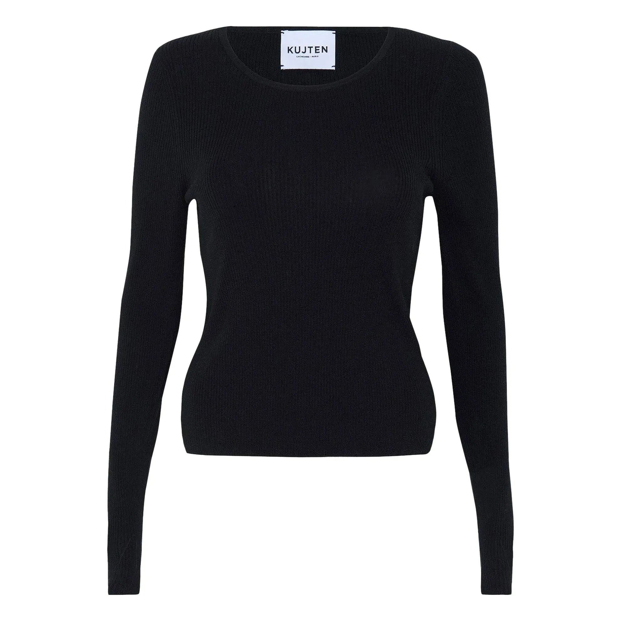 Kujten - Maori Seiden- und Kaschmirpullover | Schwarz