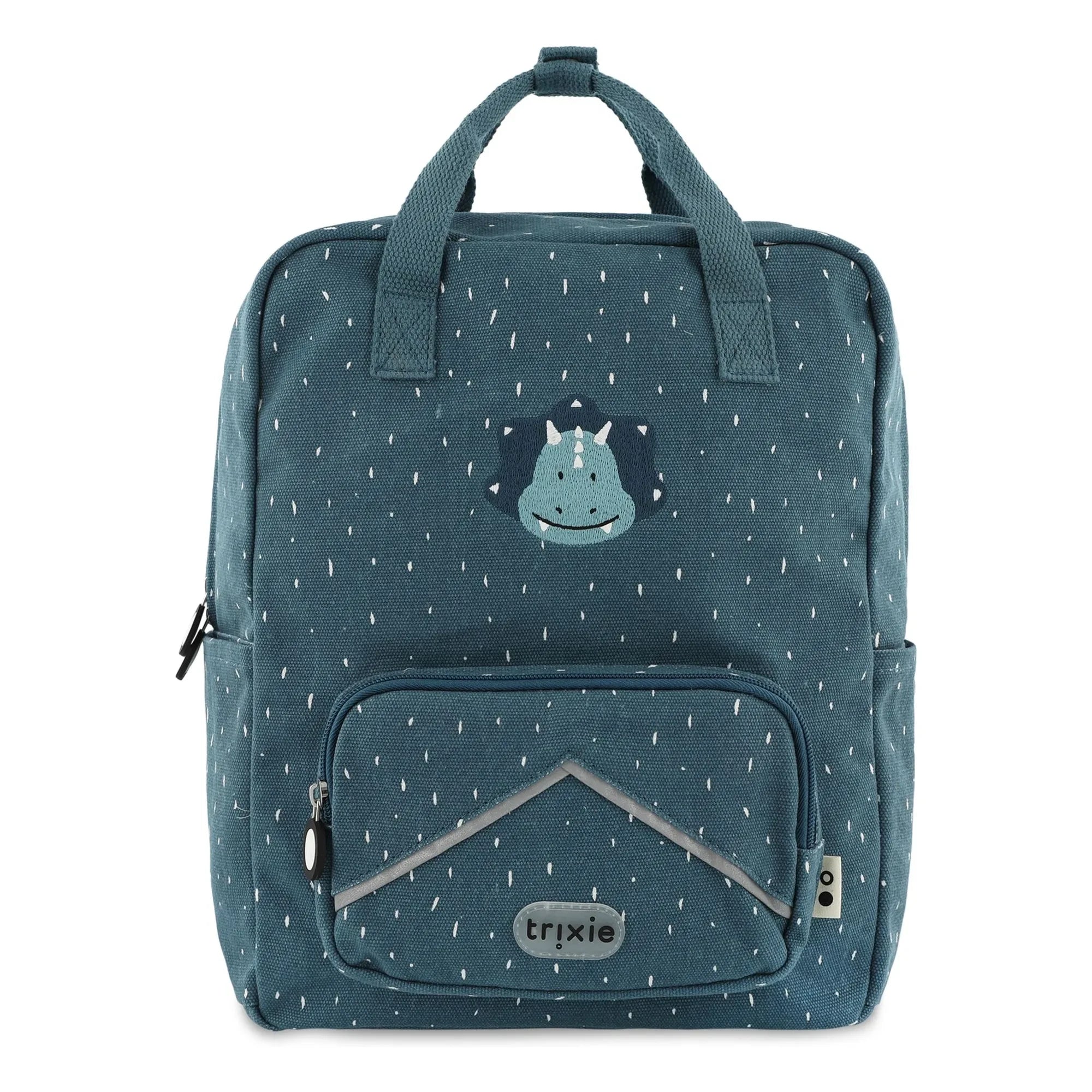 Trixie - Mr. Triceratops Großer Rucksack | Grau-Blau