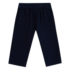 Bonton - Batcha Baby Musselin-Hose aus Baumwolle | Nachtblau