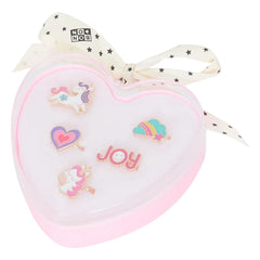 Bonton - 5er Set Herz Ringe | Flieder