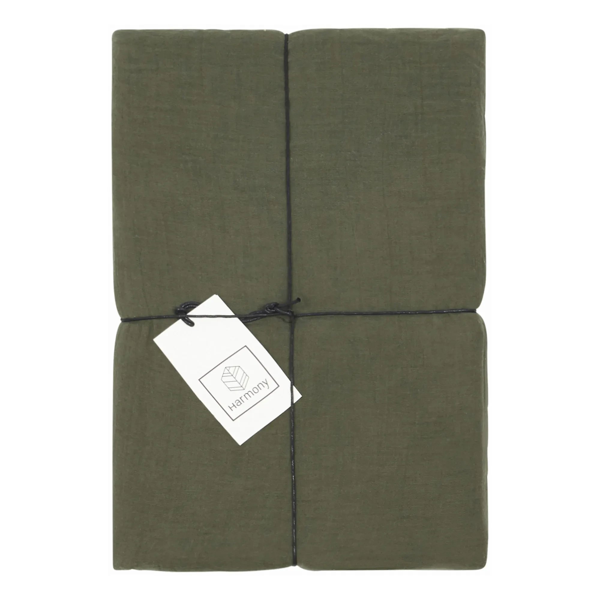 Haomy - Dili Baumwoll-Voile Spannbettlaken | Khaki
