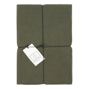 Haomy - Dili Baumwoll-Voile Spannbettlaken | Khaki