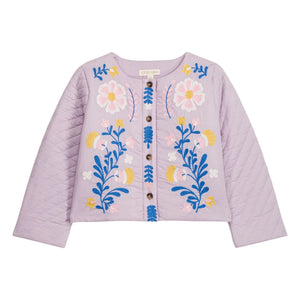 Louise Misha - Orisha Fleurie Bio-Baumwoll-Steppjacke | Mauve