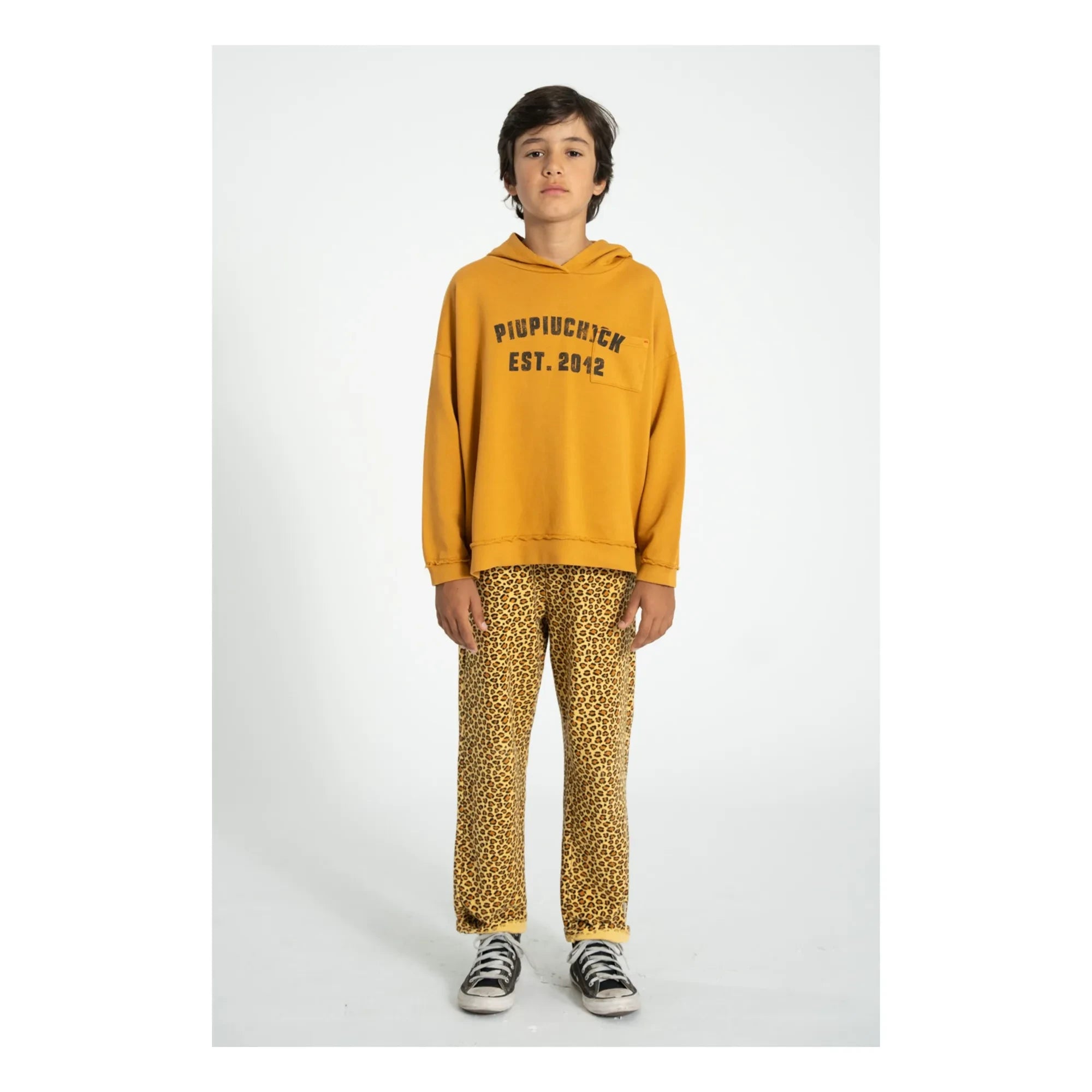 Piupiuchick - Est 2012 Bio-Baumwoll-Sweatshirt | Camel