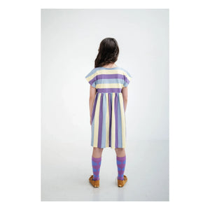 Repose AMS - Gestreiftes Bio-Baumwollkleid | Lila
