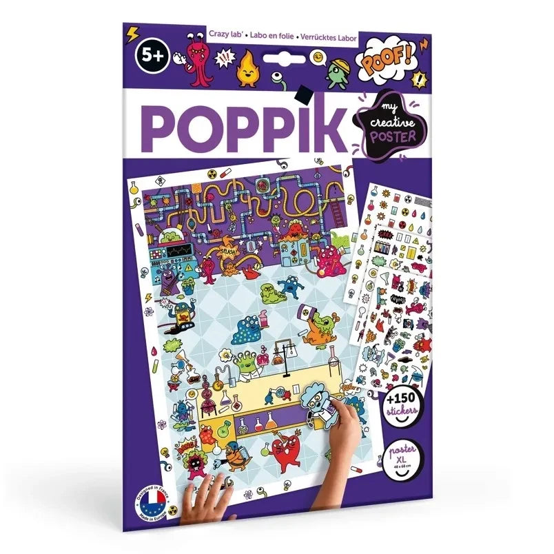 Poppik - Creative Labo en Folie Poster-Sticker | Mehrfarbig