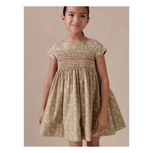 Bonpoint - Duchesse Liberty Bio-Baumwollkleid | Grün