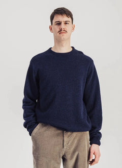 Parages - Jonas Superfeiner Merinowollpullover | Dunkelblau