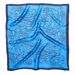 Becksöndergaard - Stencia Tulip Seidenschal | Blau