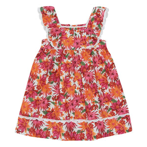 Tartine et Chocolat - Geblümtes Kleid | Orange