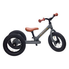 Trybike - Laufrad - Dreirad | Kohlegrau