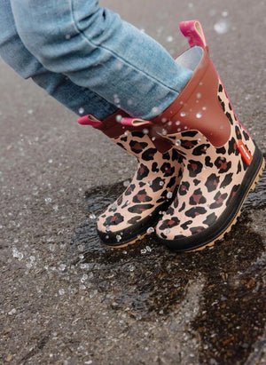 Hallo Hossy - Leoparden Regenstiefel | Braun