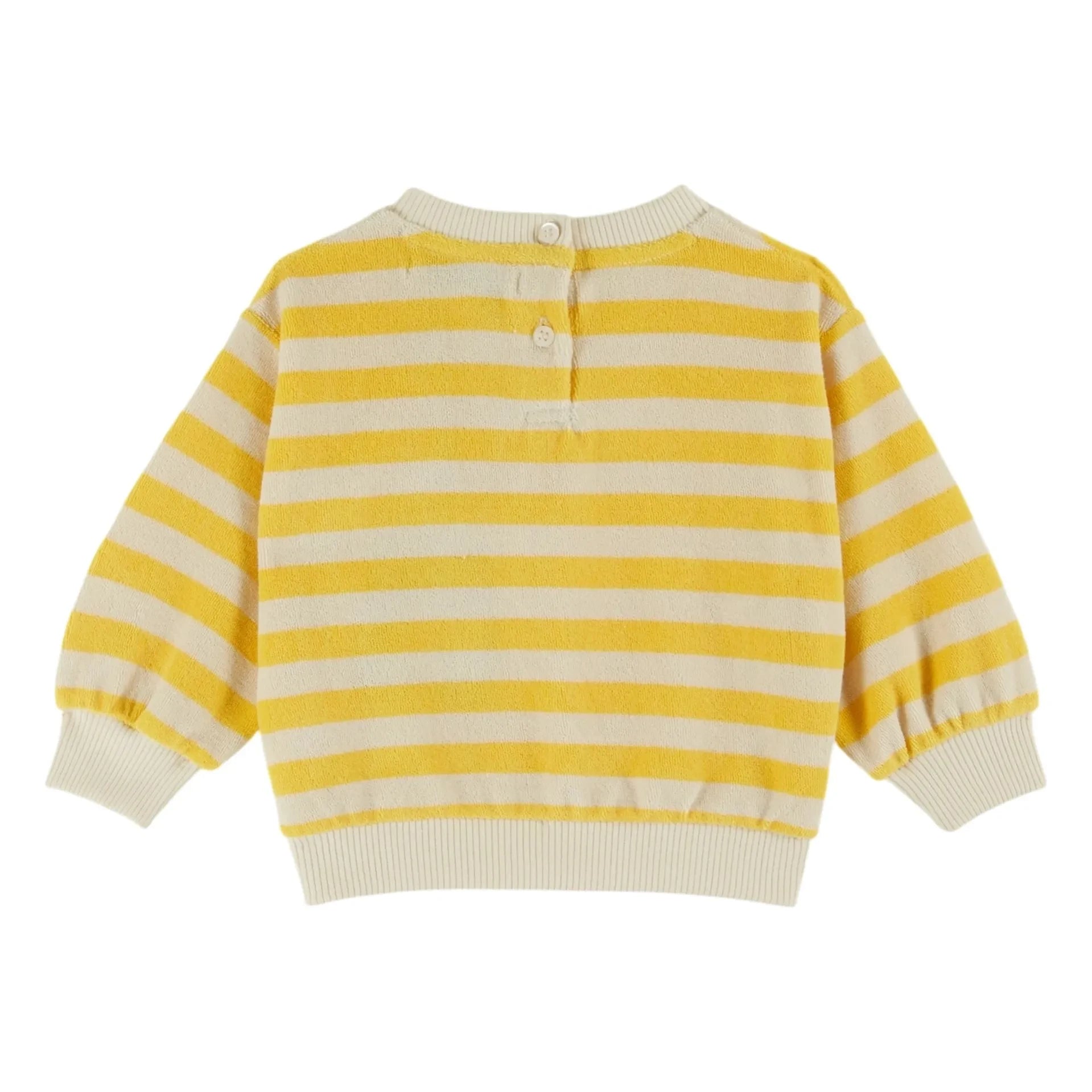 Emile et Ida - Gestreiftes Sweatshirt aus Bio-Baumwolle | Gelb