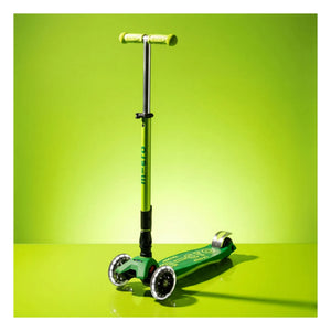 Micro - Maxi Faltbarer Neon LED Scooter | Grün
