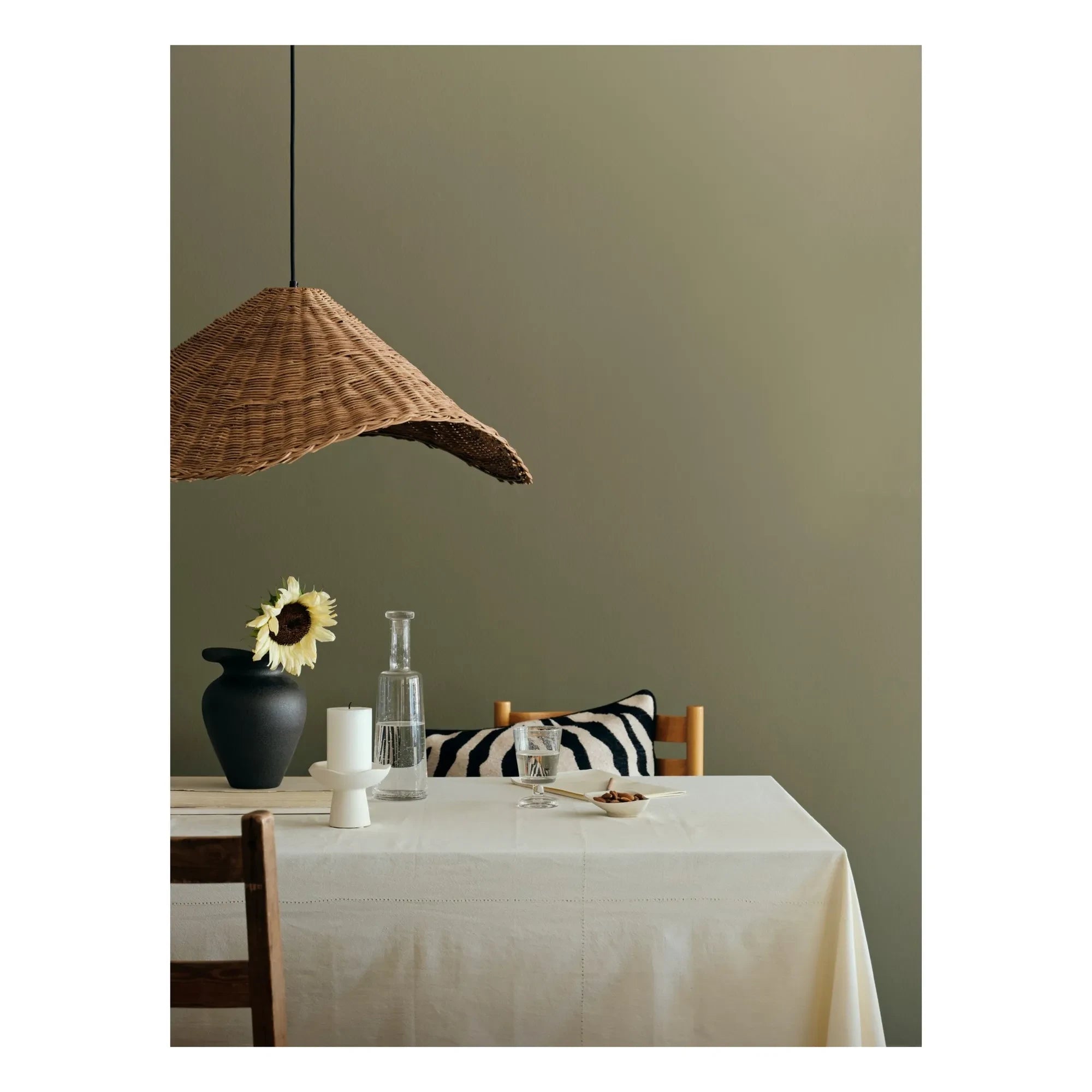 Broste Copenhagen - Große Nori Rattan Pendelleuchte