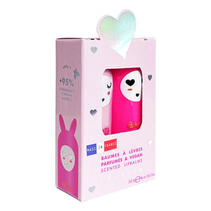 Inuwet - Bloom Lippenbalsam-Set mit zwei Stück - Erdbeere und Kirsche