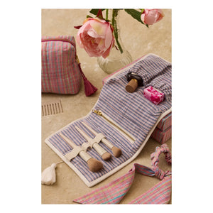 Louise Misha – Teila Kosmetikpinseltasche | Creme