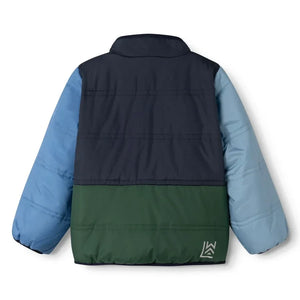 Liewood - Franka Wende-Sherpa-Jacke aus recyceltem Fleece | Marineblau