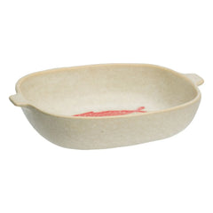 Madam Stoltz - Backform Fisch aus Steinzeug | Beige