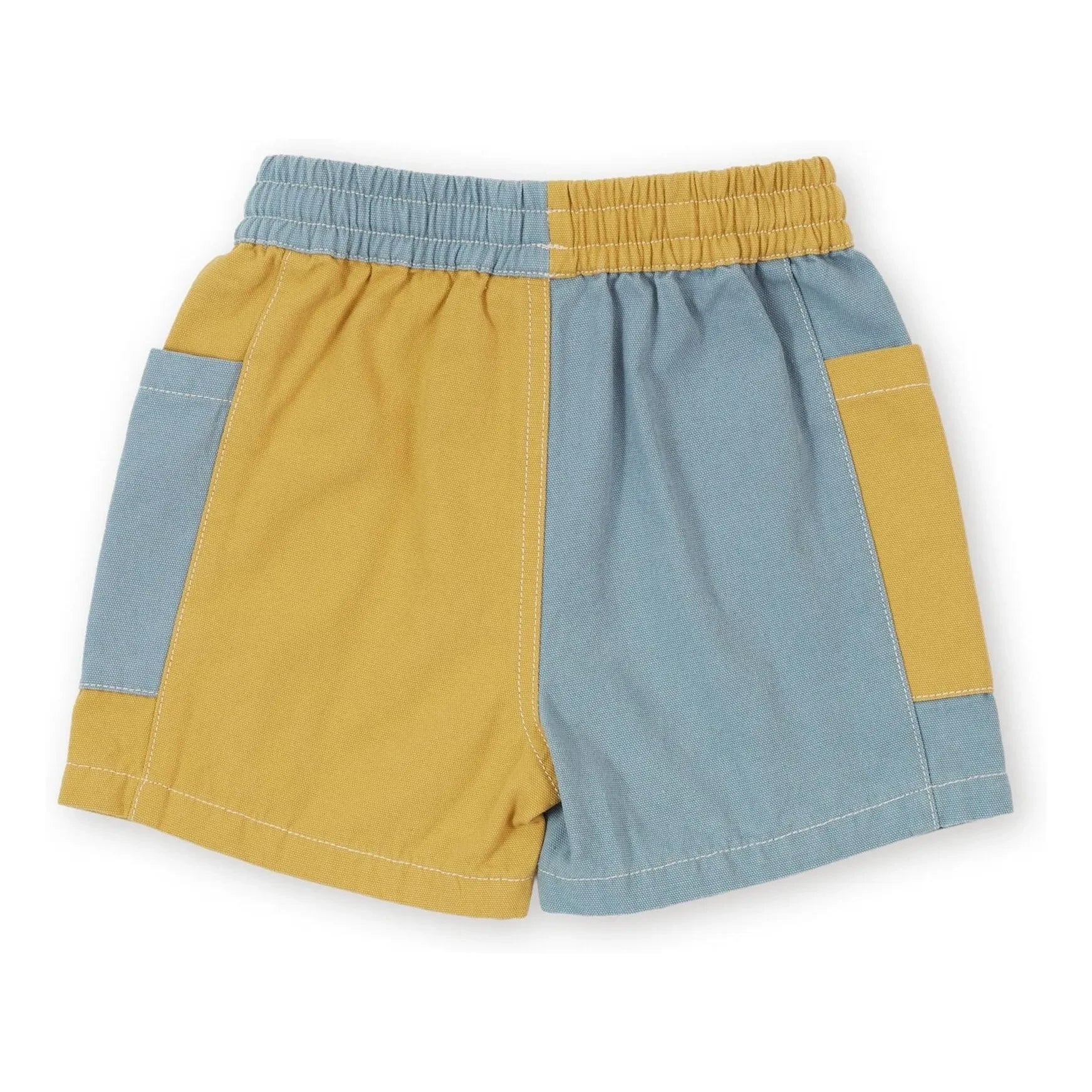 Goldie + Ace - Hellblaue Patchwork-Shorts