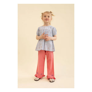 Flöss - Millie Vichy Bluse | Hellblau