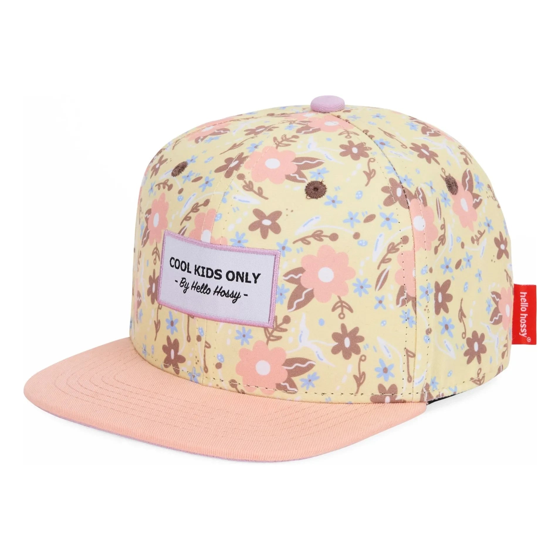 Hello Hossy - Pastel Blossom Gerades Visier Cap | Blassgelb