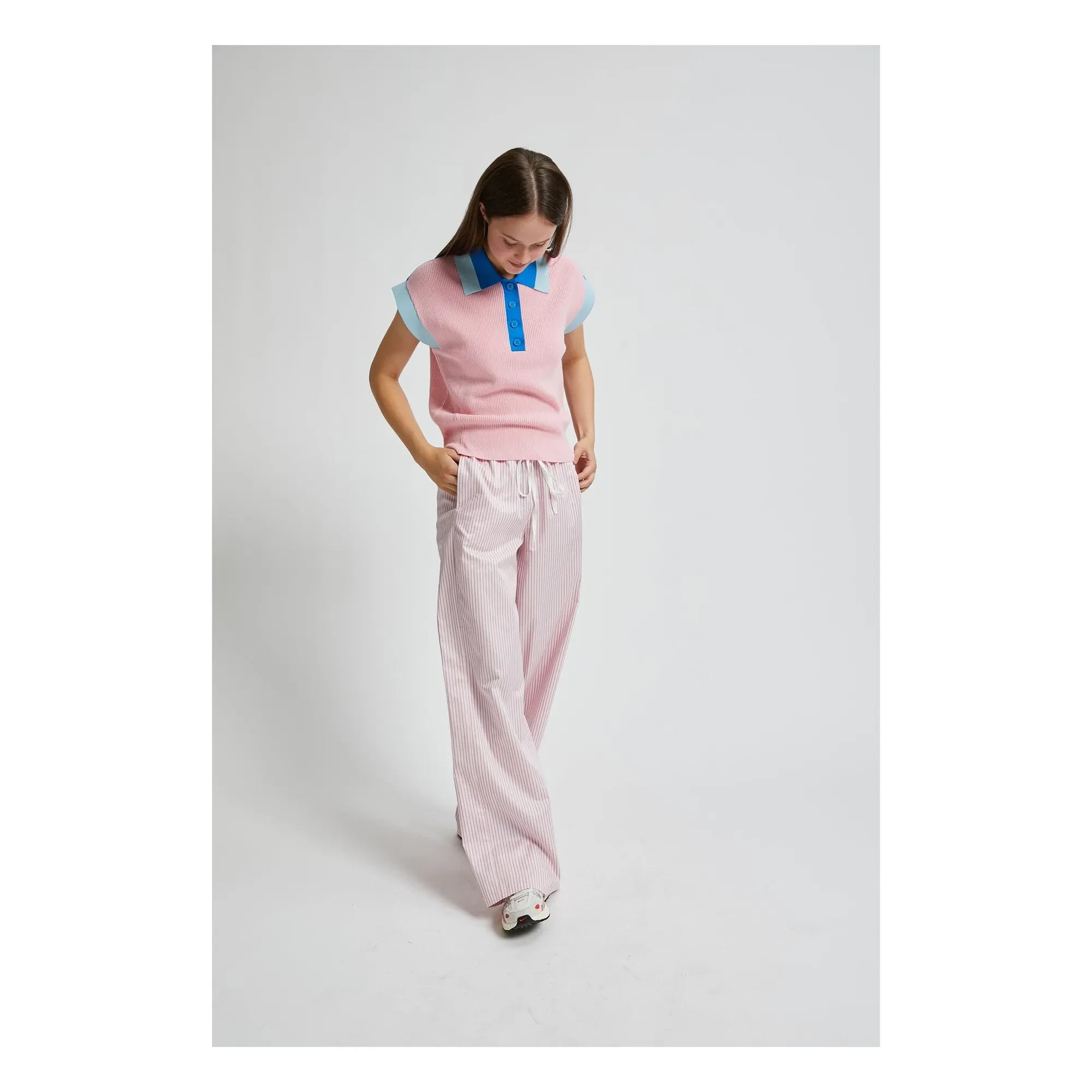 Indee - Vassili Gestreifte Hose | Rosa