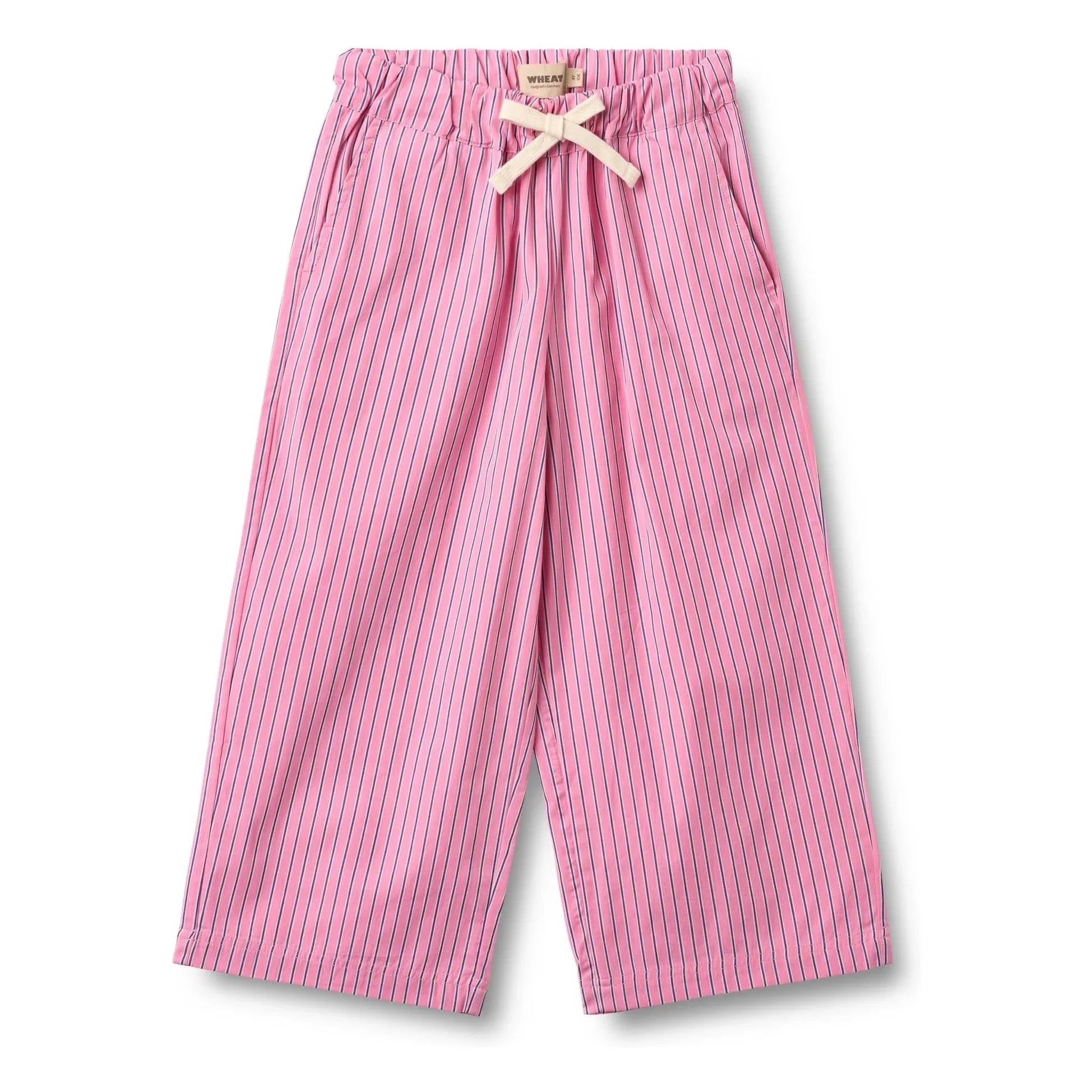 Wheat - Sasha gestreifte Hose aus Bio-Baumwolle | Rosa