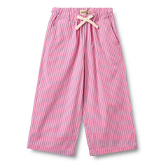 Wheat - Sasha gestreifte Hose aus Bio-Baumwolle | Rosa
