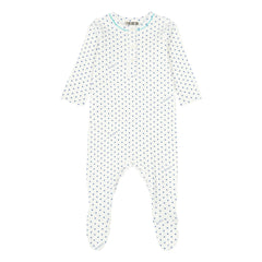 Bonton - Jersey-Schlafanzug mit Stern-Füßen - No Sleep Club Kollektion | Blau