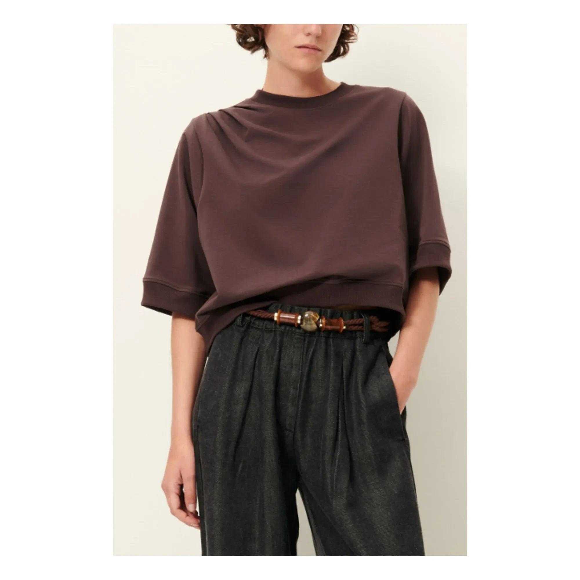 Sessùn - T-Shirt Pova | Braun