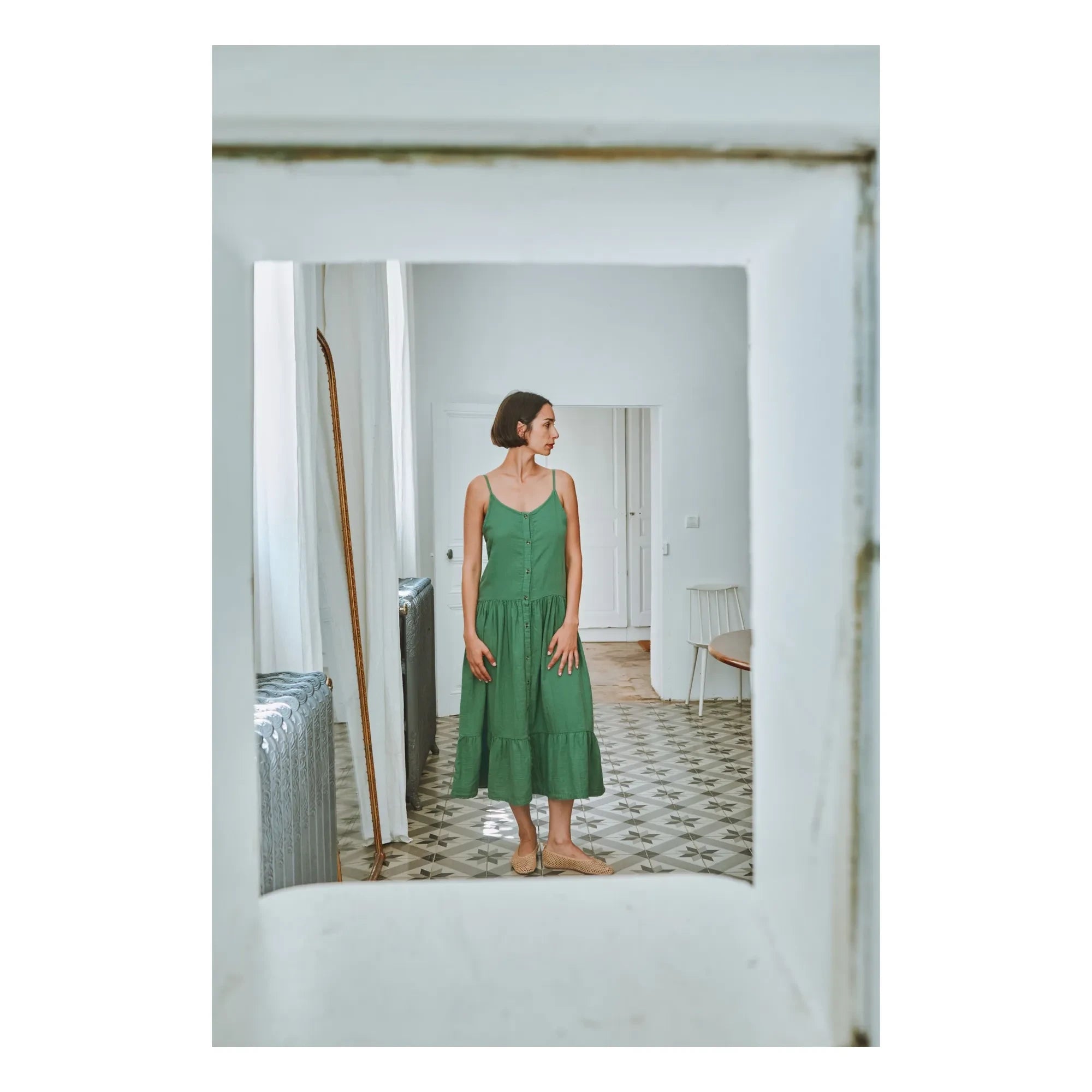 Poudre Organic - Celosie Kleid | Waldgrün