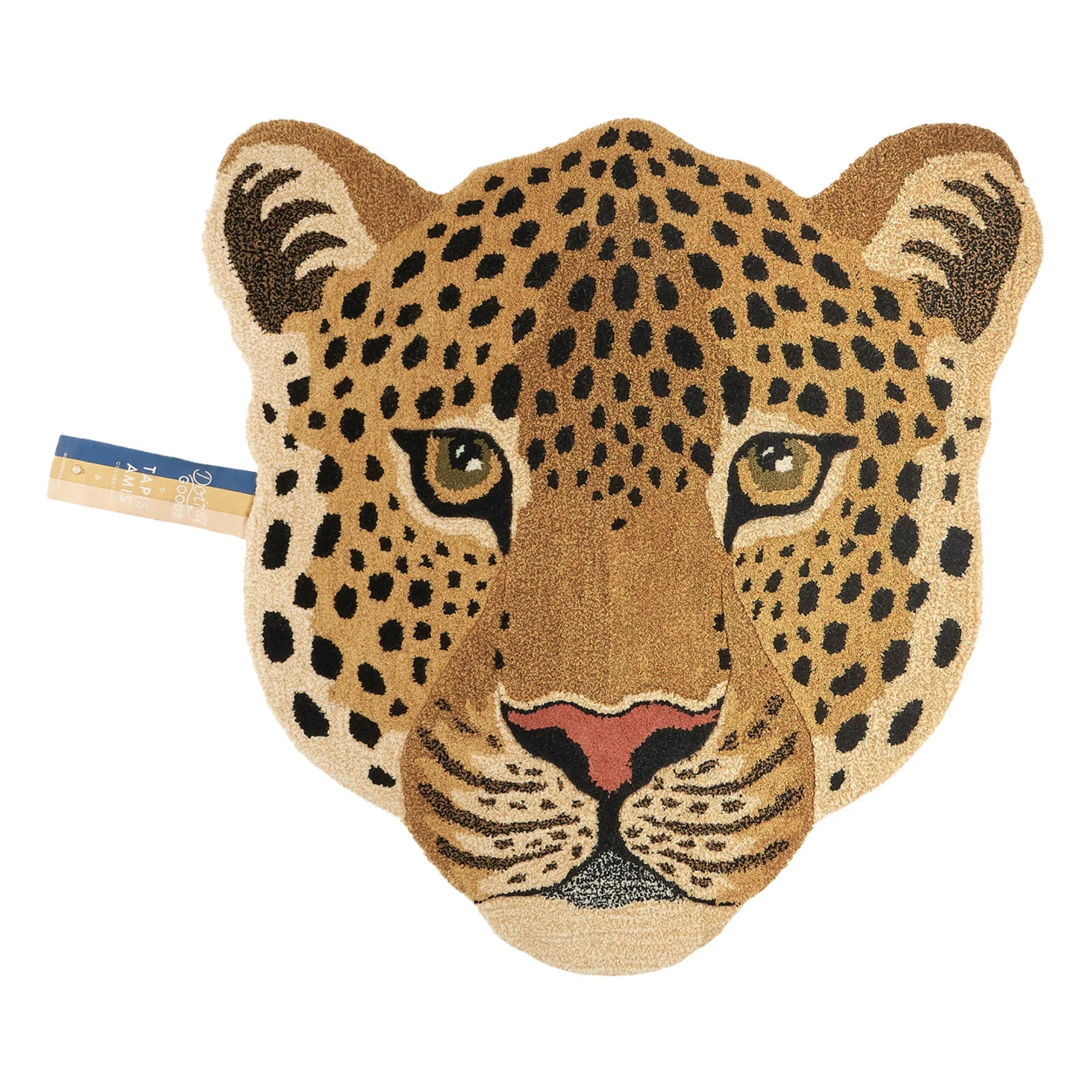 Doing Goods - Himani Leopard Kopf-Teppich | Braun