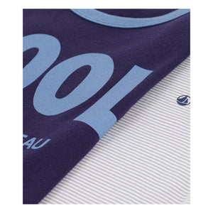 Petit Bateau - 2'li Rahat Pijama Seti | Mavi