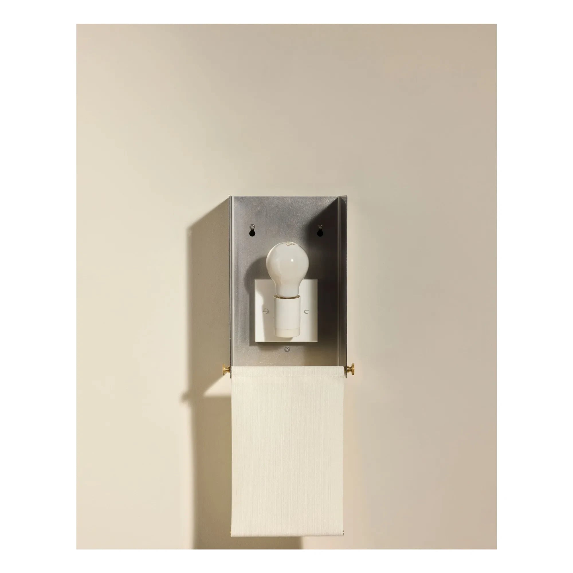 Maison Sarah Lavoine - Boxie Wandlampe aus gebürstetem Edelstahl | Stahl