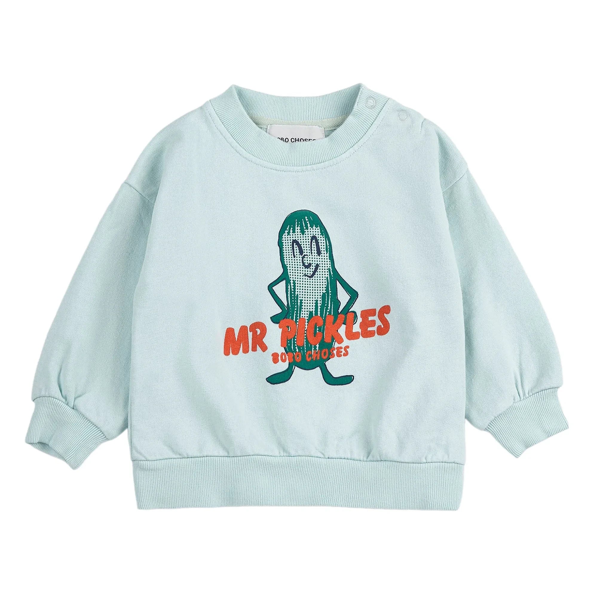 Bobo Choses – Mr. Pickles Bio-Baumwoll-Baby-Sweatshirt | Hellblau